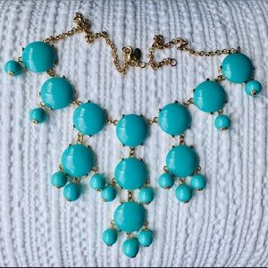 Teal Bubble Statement Necklace